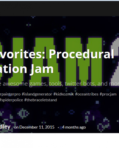 ProcJam review of games by Jupiter Hadley